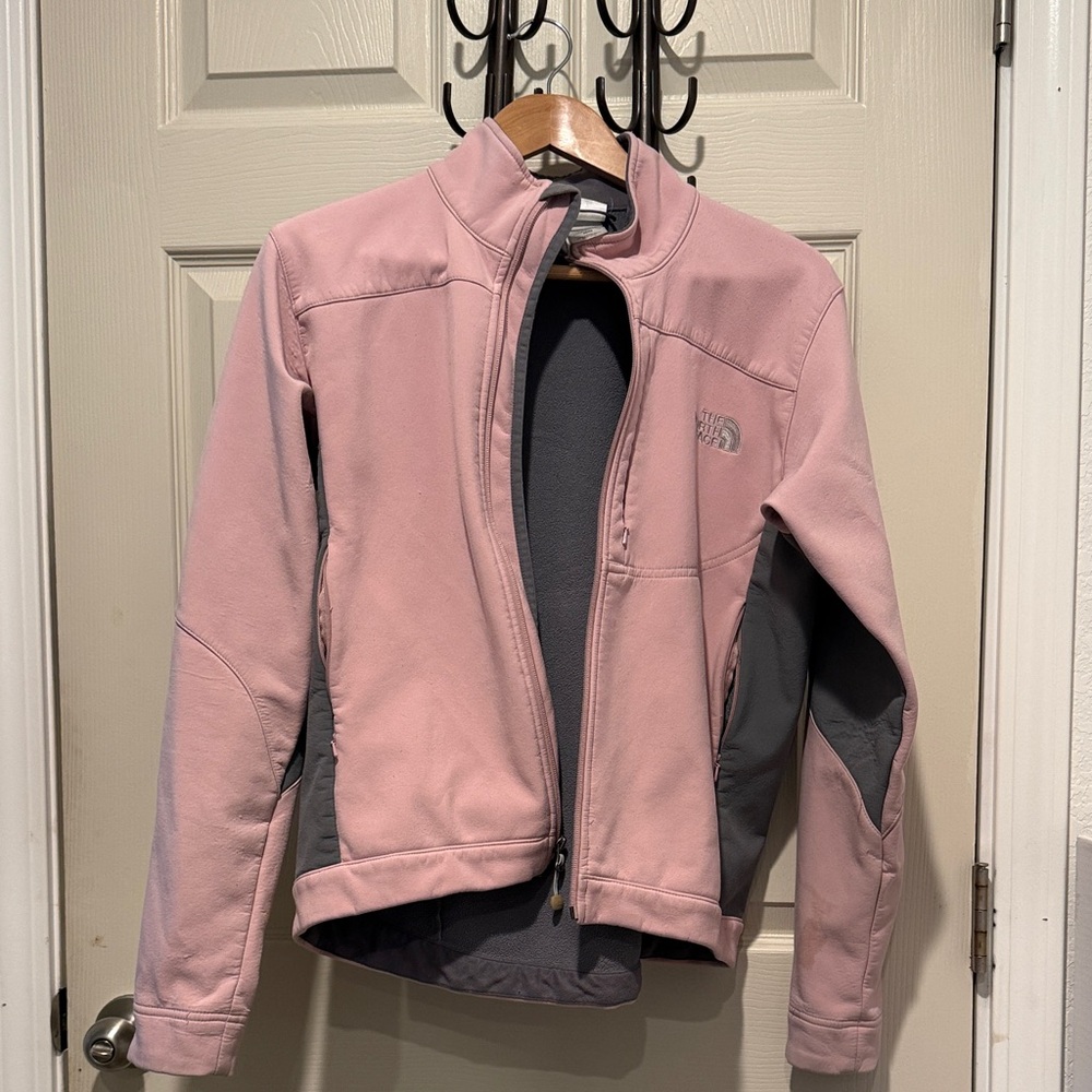 The North Face Women's Soft Pink and Gray Jacket